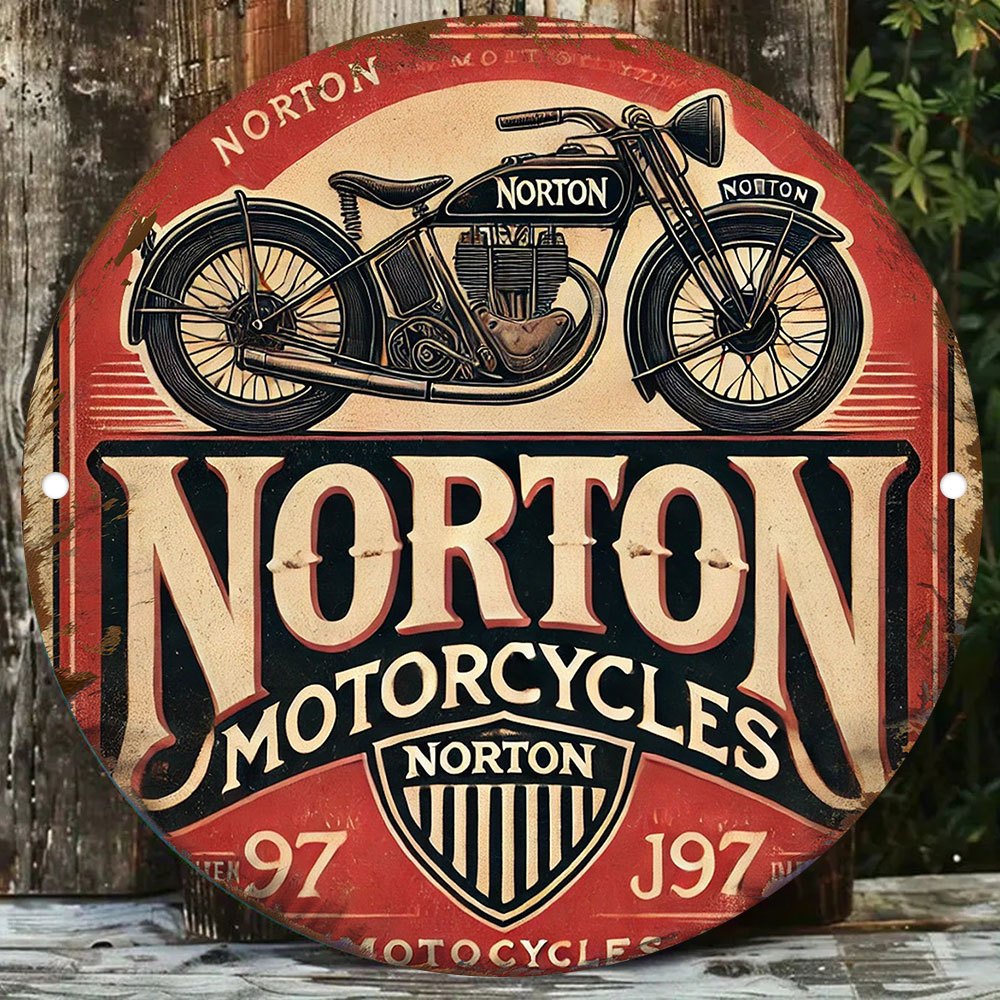 Woodworking Logos - Logotipo circular de madeira para motocicleta