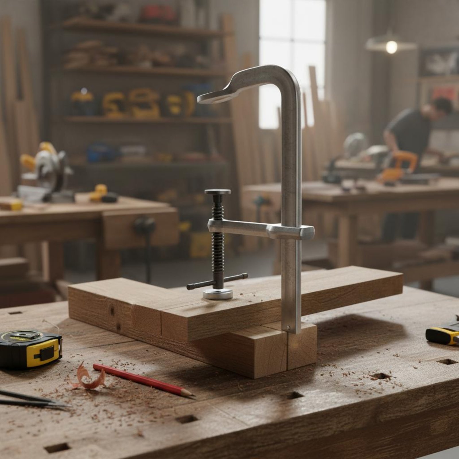 Woodworking Workshop Design - Grampo F Reforçado Industrial de Alta