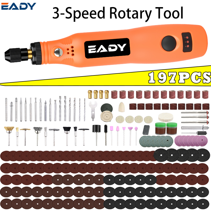 Woodworking Essentials - Kit de Ferramentas Rotativas Sem Fio