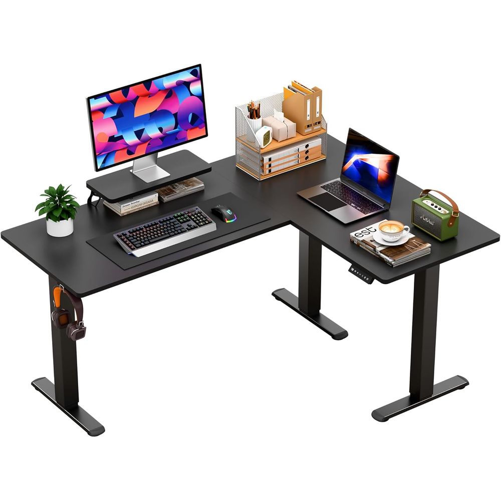 Woodworking Or Woodworking - Mesa Elétrica em L com Altura