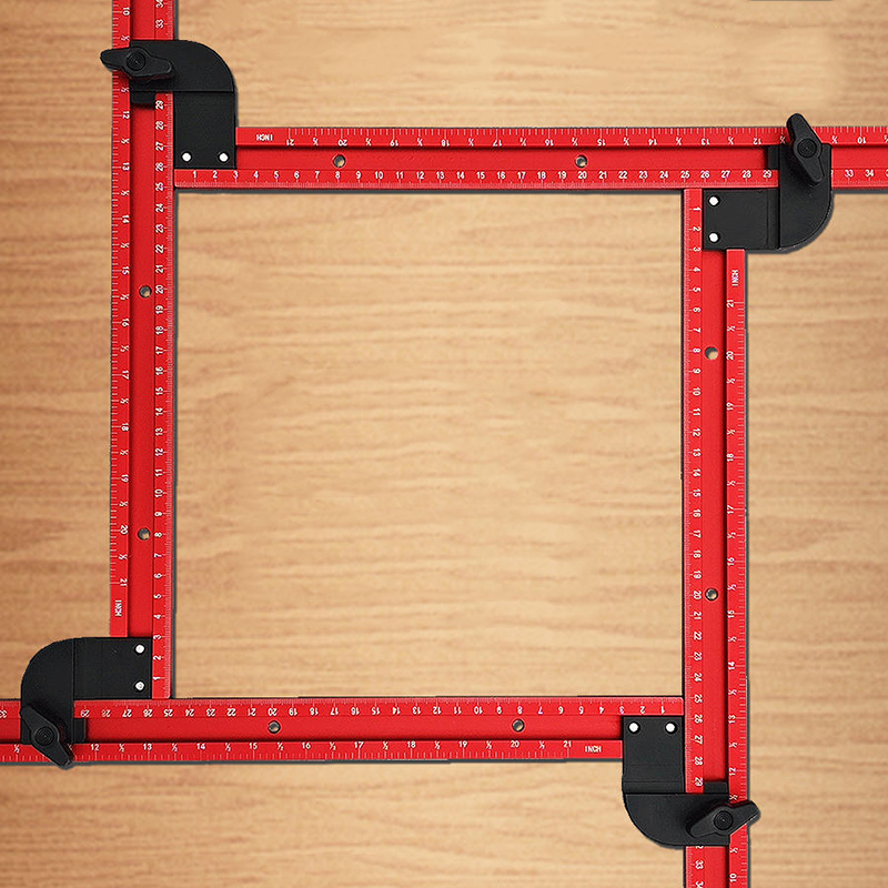 Woodworking Manufacturing - Ajustável Praça Router Template Guide, variável