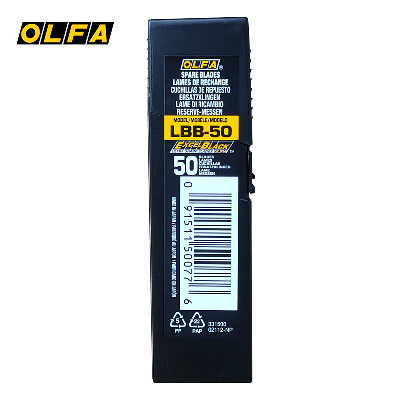 Woodworking Nl - OLFA Blade Black Type, 18mm, LBB-10,