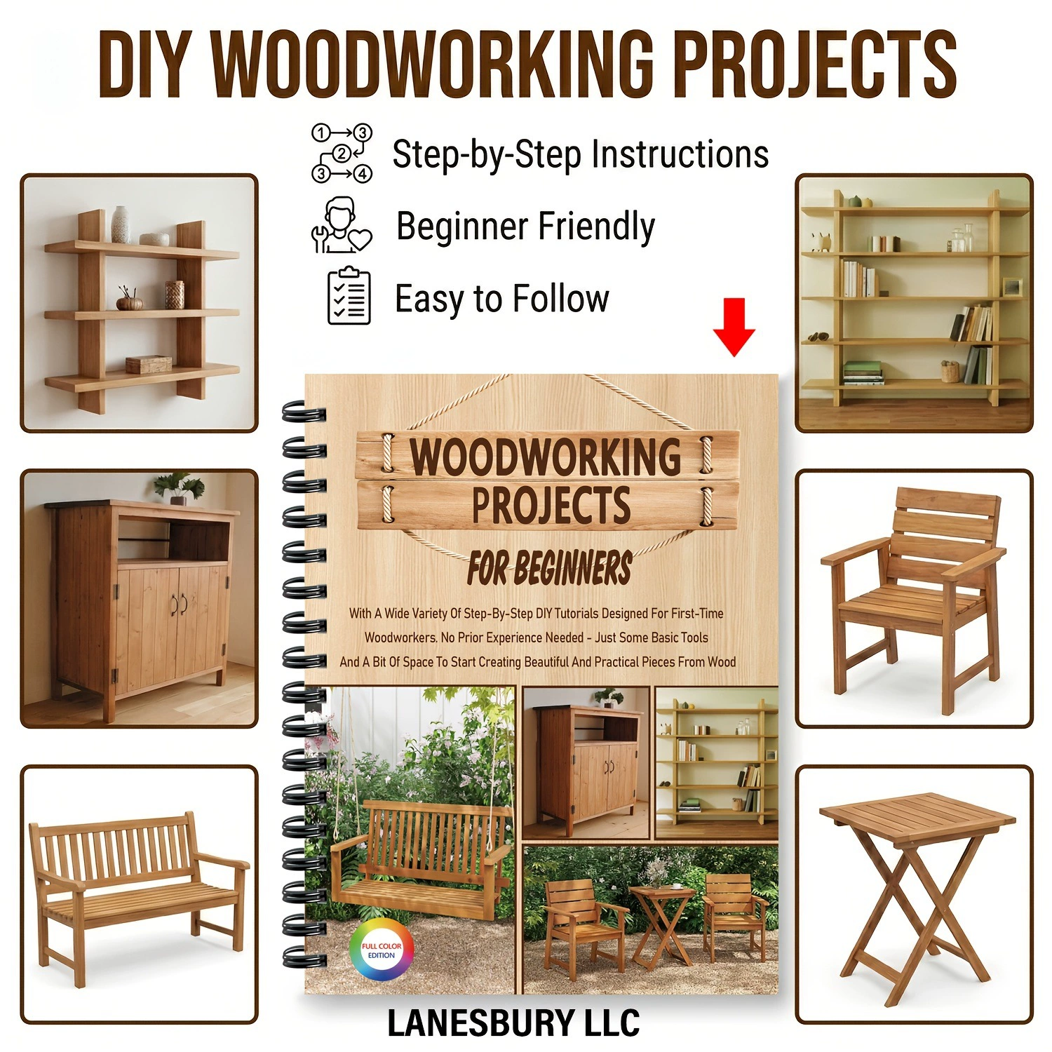 Livro de projetos de marcenari - Woodworking Ebook avaliação e preço