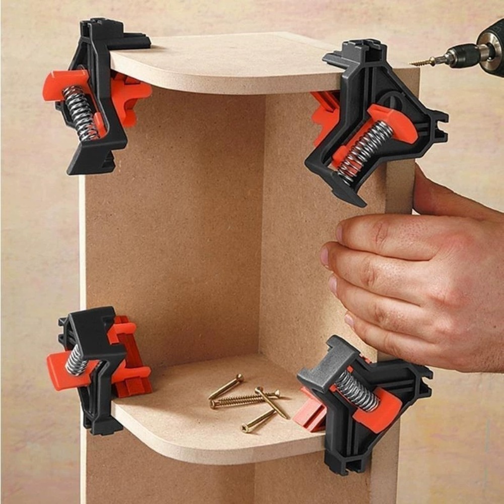 4 peças 90 °   Grampo de Canto - Woodworking Groove avaliação e preço