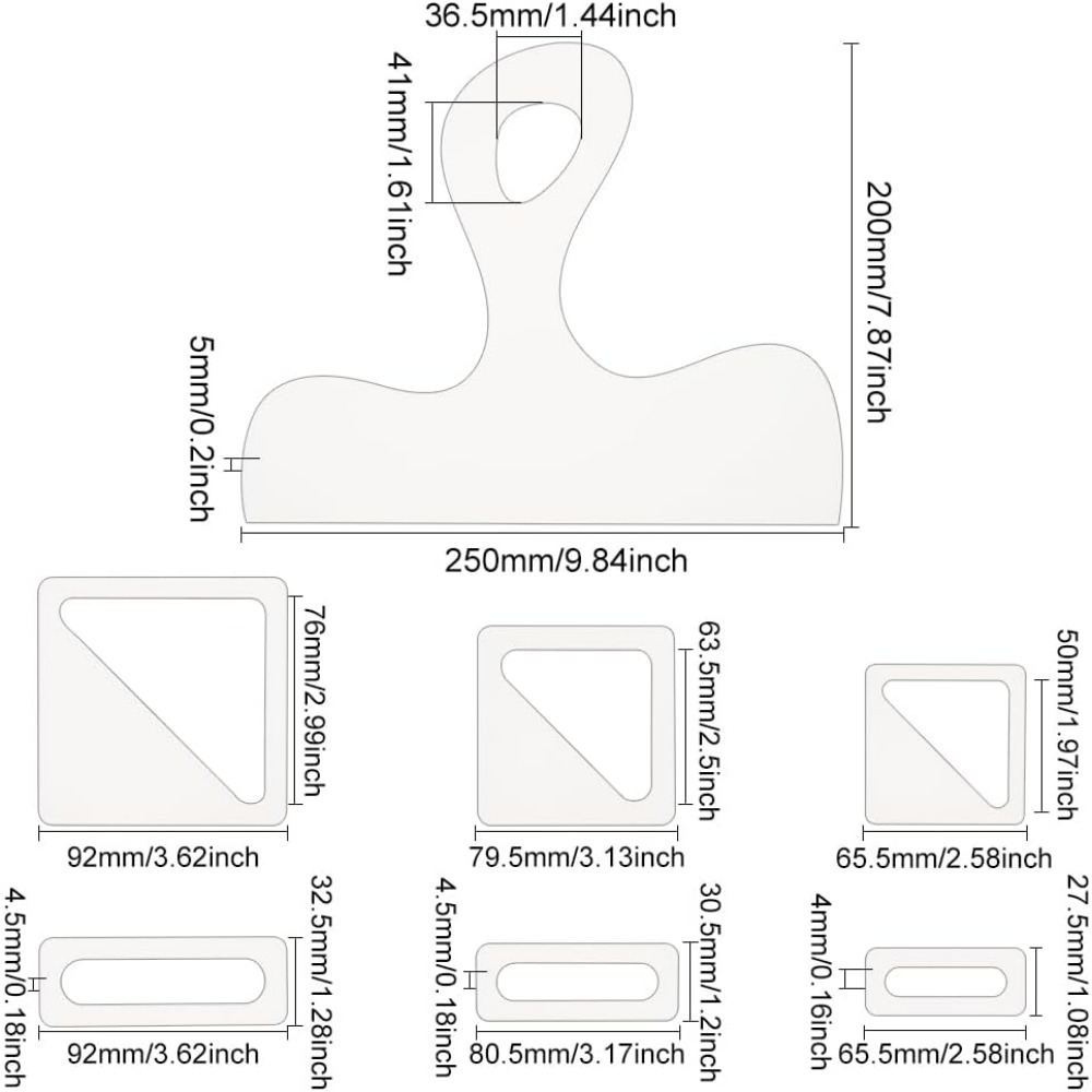 7 pçs modelo de charcutaria al - Woodworking Groove avaliação e preço