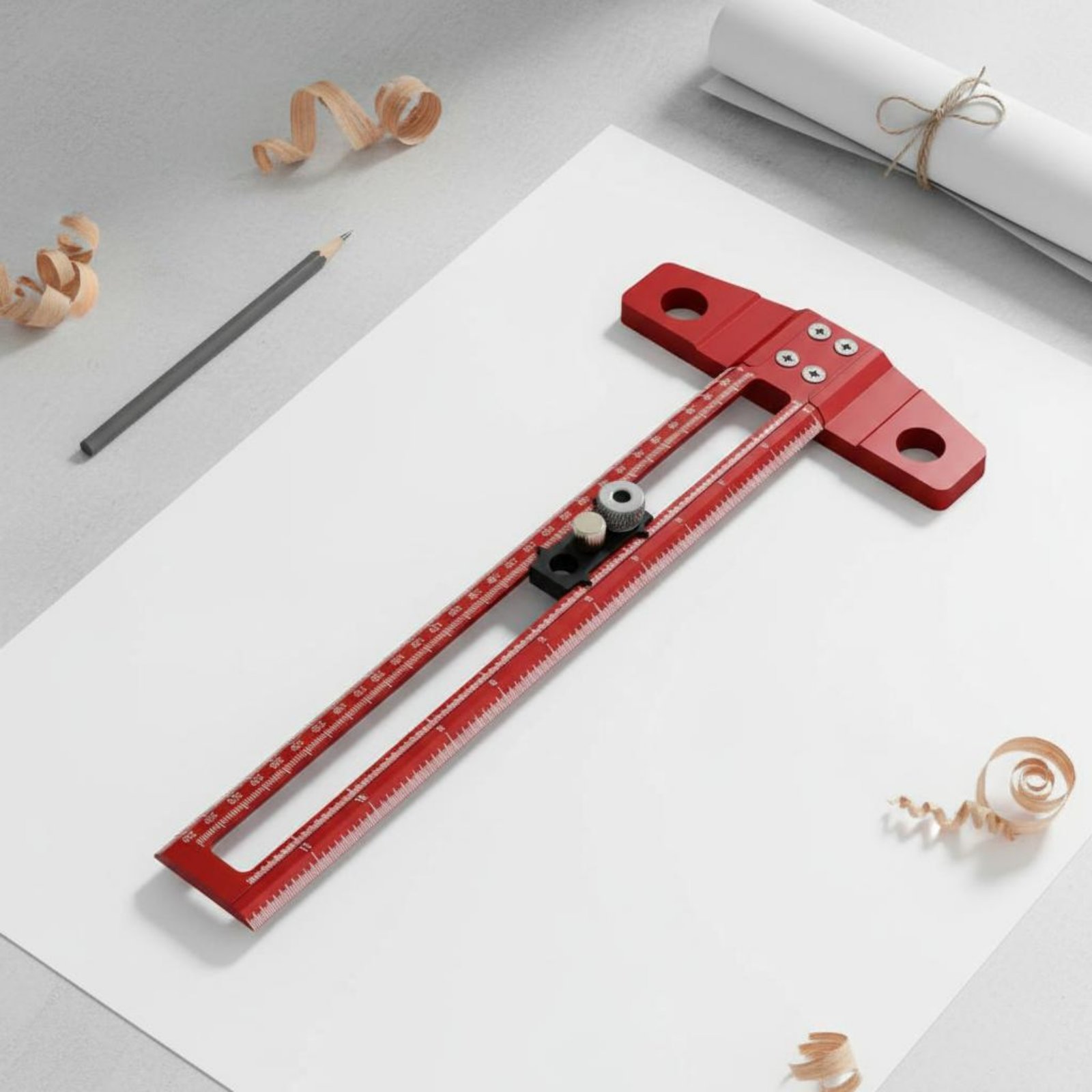 Régua T com Guia para Furos, R - Woodworking Workshop Design avaliação e preço