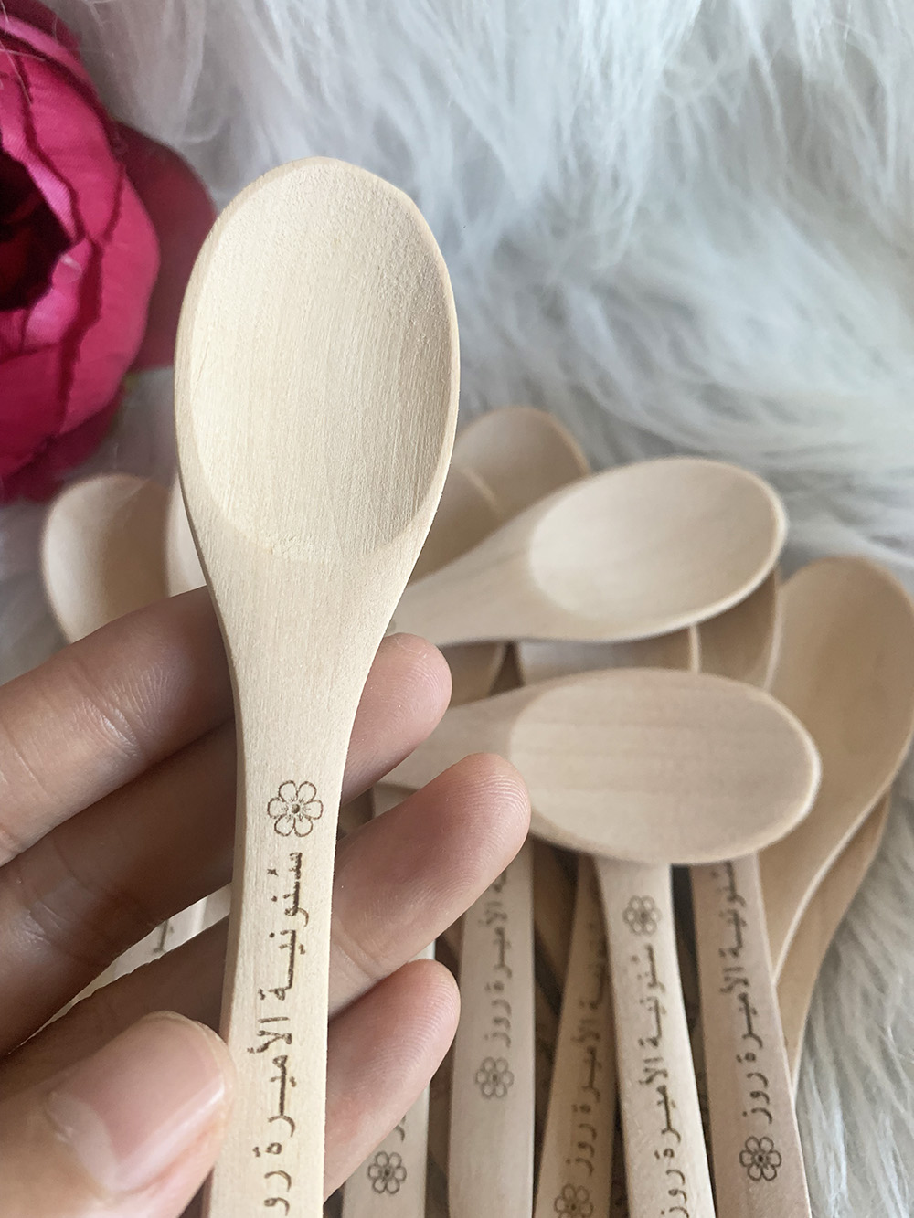 Colher de madeira com logotipo - Woodworking Logos avaliação e preço