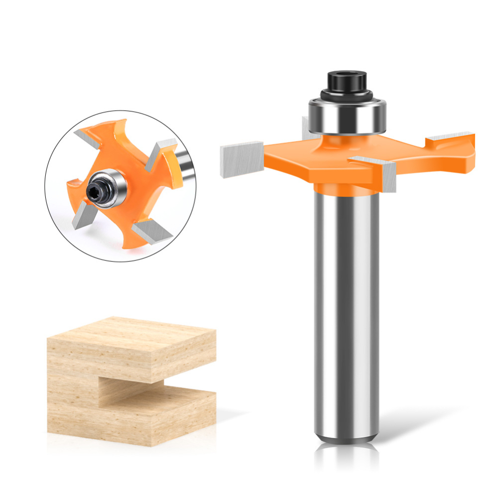 Fresa de ranhura em T de 4 lâm - Woodworking Groove avaliação e preço