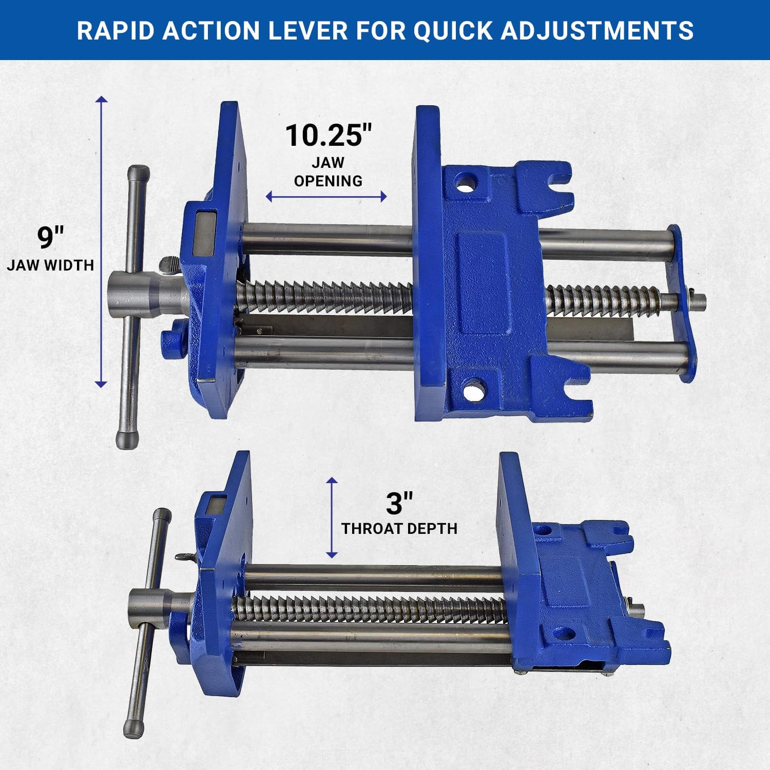 Torno para carpintaria de ação - Woodworking Quick Release Vise avaliação e preço