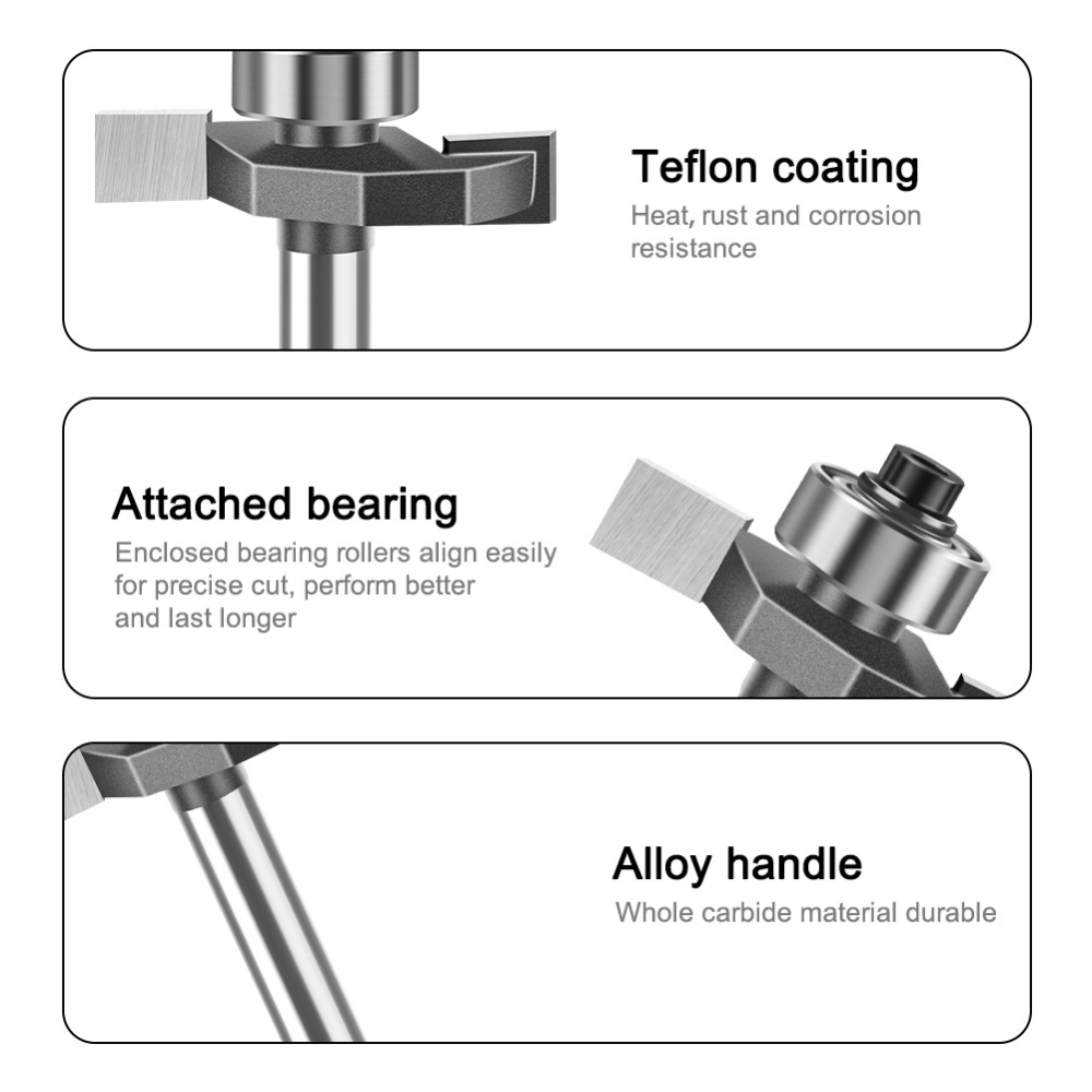 Fresa de ranhura em T fina com - Woodworking Groove avaliação e preço